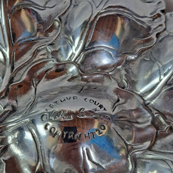 Arthur Court 2003 Egg Holder Bunny & Cabbage Leaf Devlled Egg Holder Easter Vtg - Picture 10 of 13